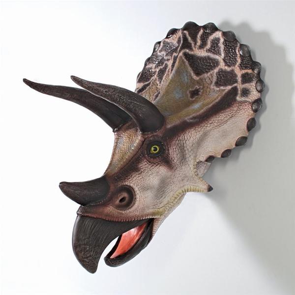 Design Toscano Giant Triceratops Dinosaur Wall Trophy NE110016
